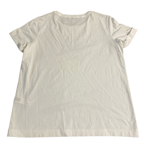 Kate Spade New York White Short Sleeve Pineapple With Sunglasses TShirt Size M - Picture 3 of 9
